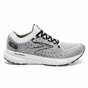 Brooks Glycerin StealthFit 20 Mens Running Shoes Grey White 1103841D135 Size 8